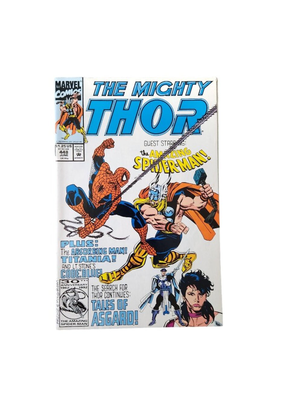 Marvel The Mighty Thor #448 1992 Comic Book Collector Bagged Boarded